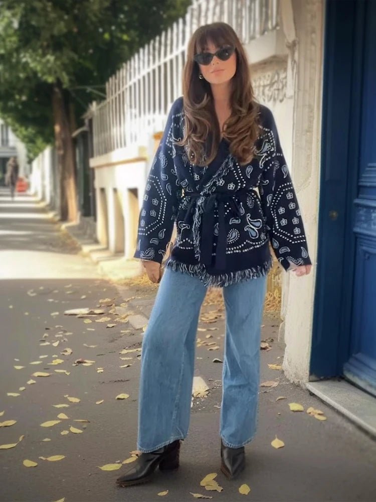 ZEYA - Judy Fringed Long Cardigan