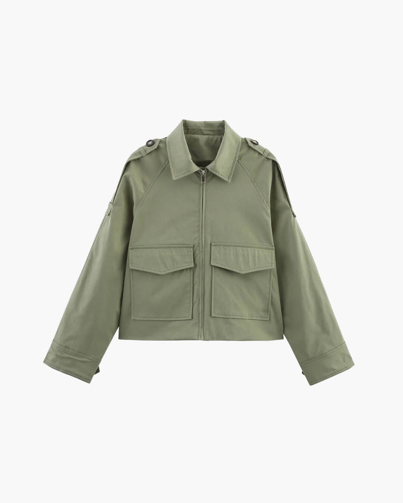 ZEYA - Juliana Cropped Trench Jacket
