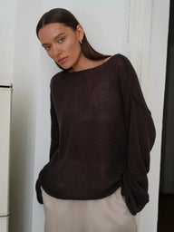 Maglione in Maglia Traforata Katelyn