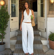 Kira Halter completo due pezzi in cotone