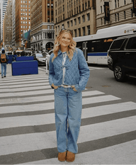 Giacca di jeans Lana con design in pizzo