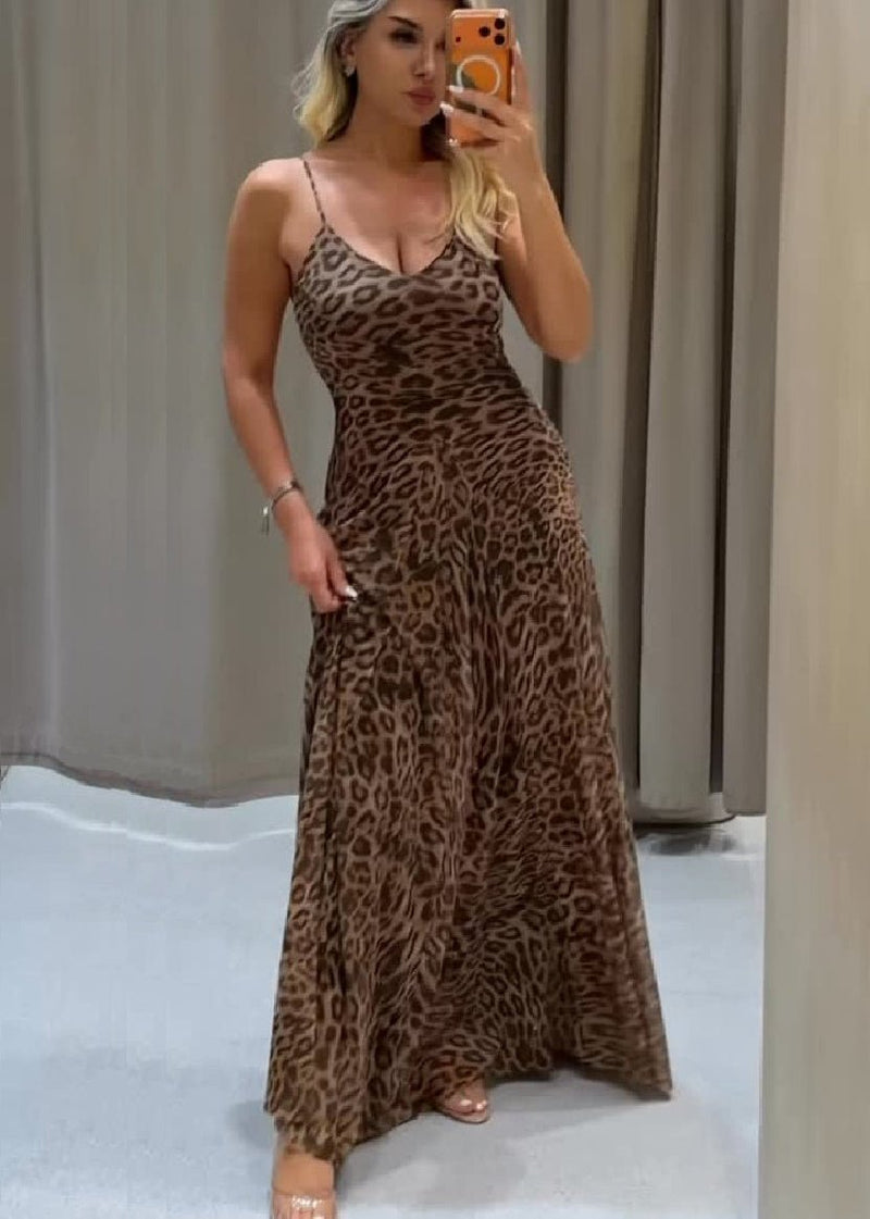 ZEYA - Lara Leopard Print Maxi Dress