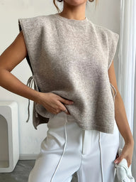 Maglia Laura lavorata a maglia con fiocchi