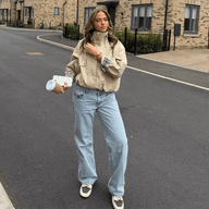 Giacca casual Leah con collo alto