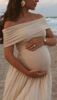 Abito Leda fluido off-shoulder