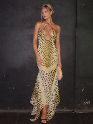 Lily.abito.halter.leopardato.maxi