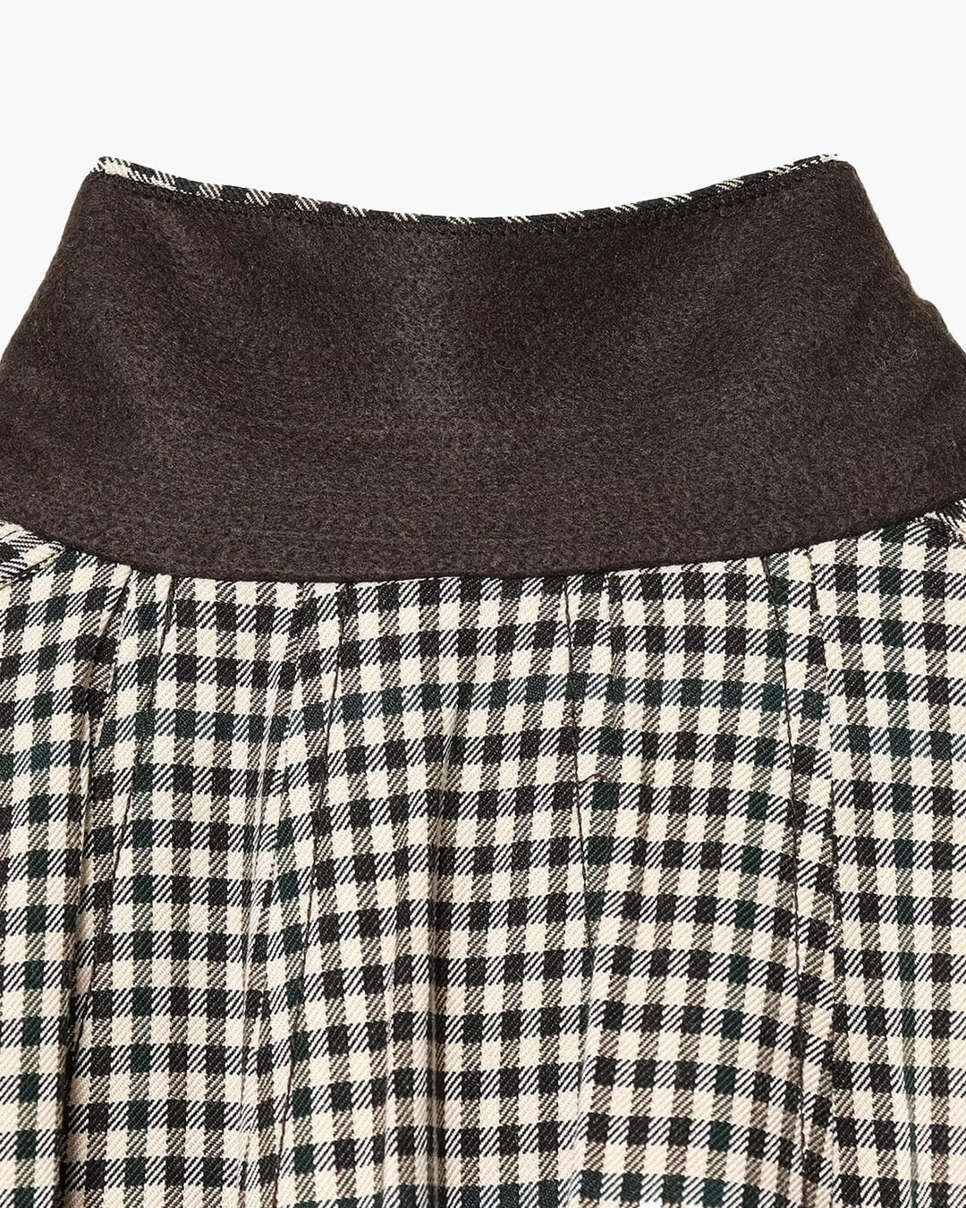 ZEYA - Lisa High Neck Checked Bomber Jacket