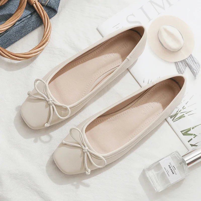 ZEYA - Lola Square Toe Ballet Flats