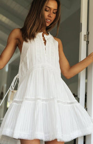 Loredana Boho mini abito senza maniche