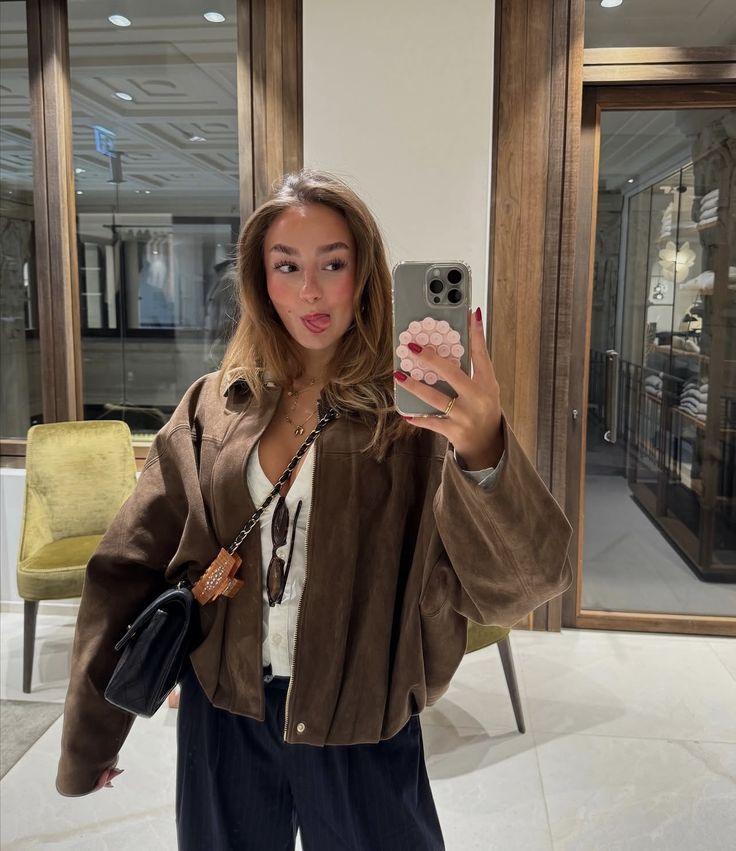ZEYA - Lori Suede Bomber Jacket