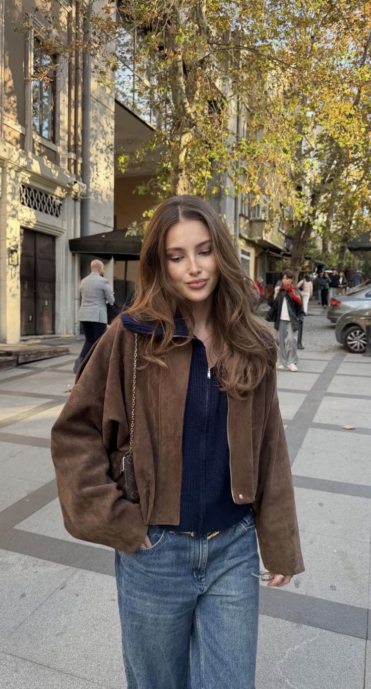 ZEYA - Lori Suede Bomber Jacket