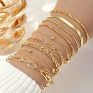 Set di Braccialetti a Catena Snake Lucie