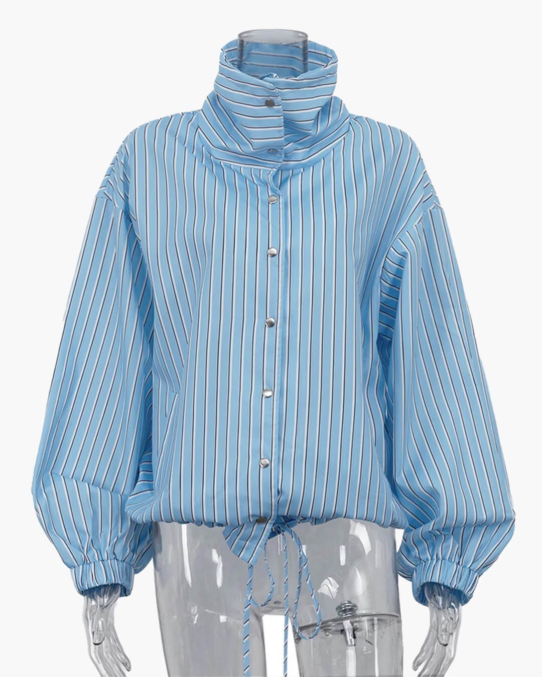 ZEYA - Lucy Striped High Neck Shirt