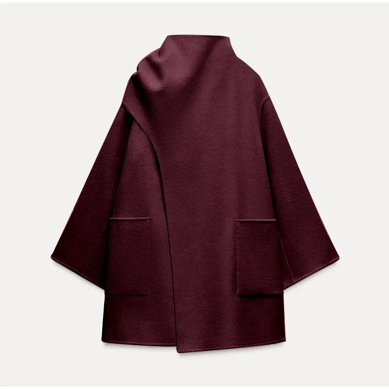 ZEYA - Margaux Loose Fit Coat with Scarf