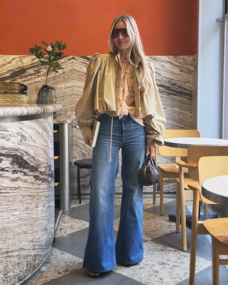 ZEYA - Margot Cropped Pleated Jacket