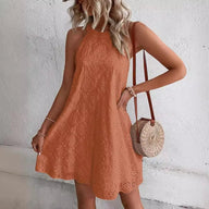 Maria.abito.boho.ricamato.corto
