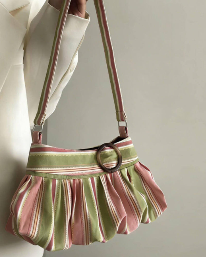 ZEYA - Maria Striped Shoulder Bag