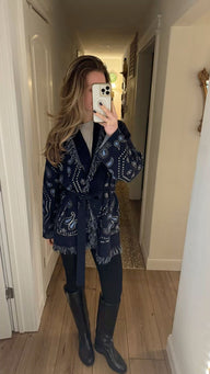 Martha Cardigan con Lacci e Nappe