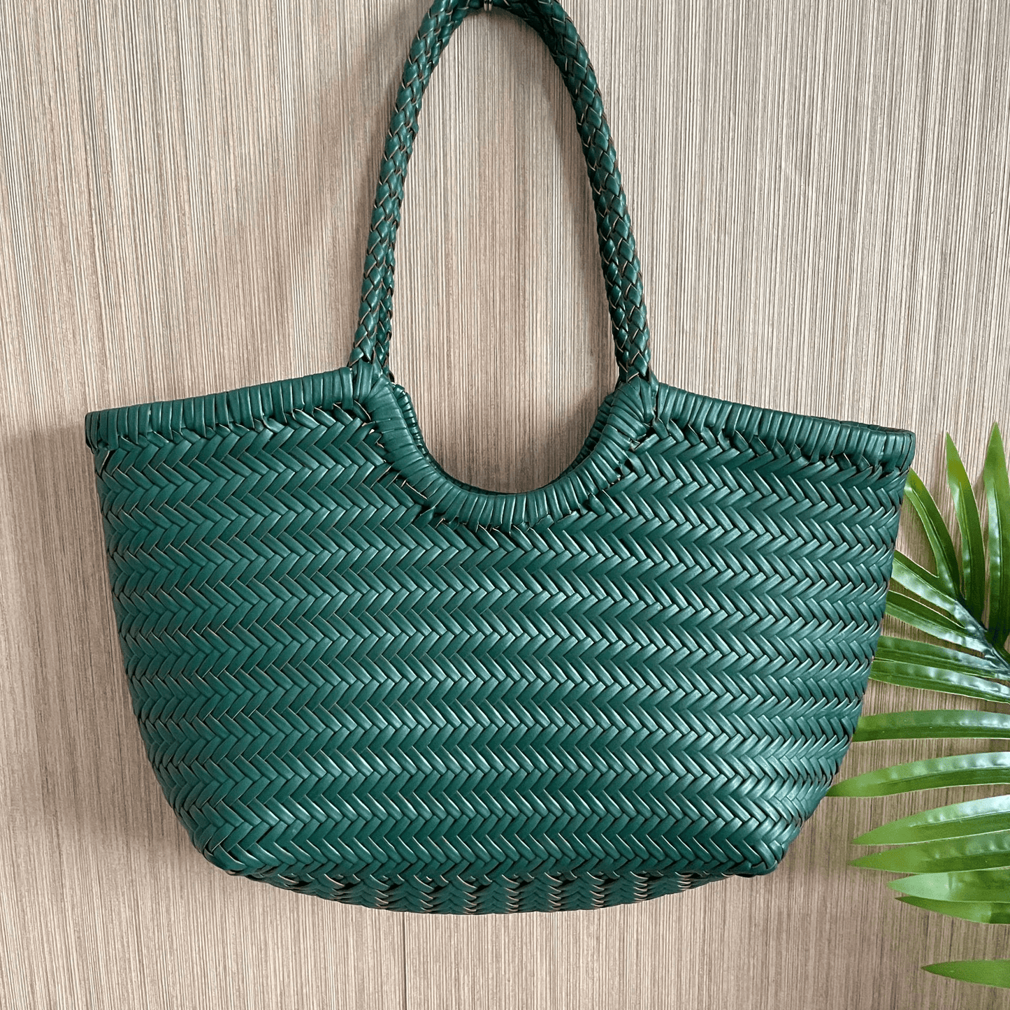 ZEYA - Melisande Woven Leather Tote Bag