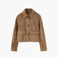 Giacca Blazer in Pelle Scamosciata Melissa