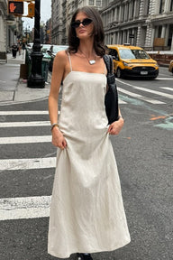 Minerva Abito Maxi in Lino Morbido
