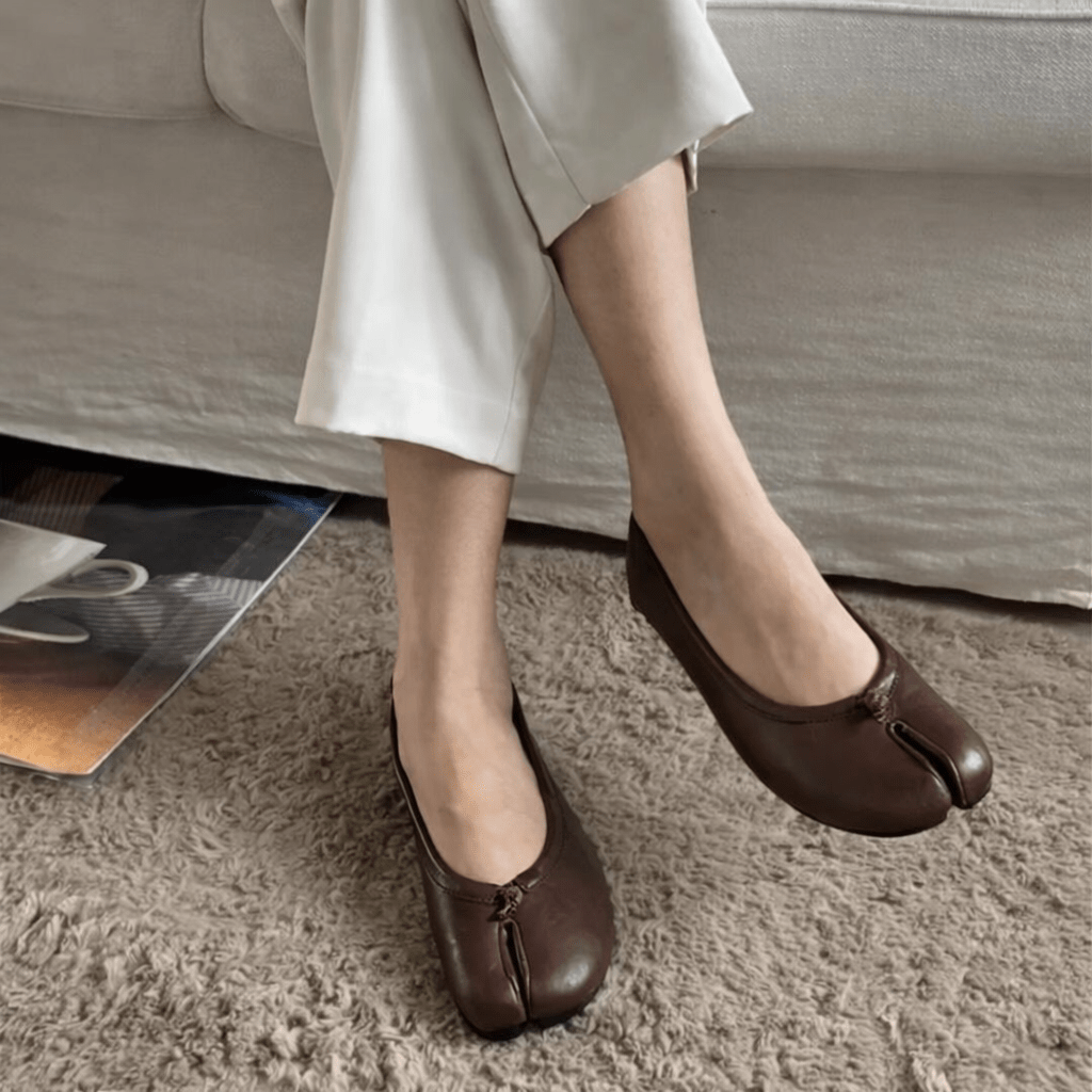 ZEYA - Miranda Split-Toe Leather Mules