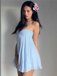 Minidress aderente Myla senza spalline
