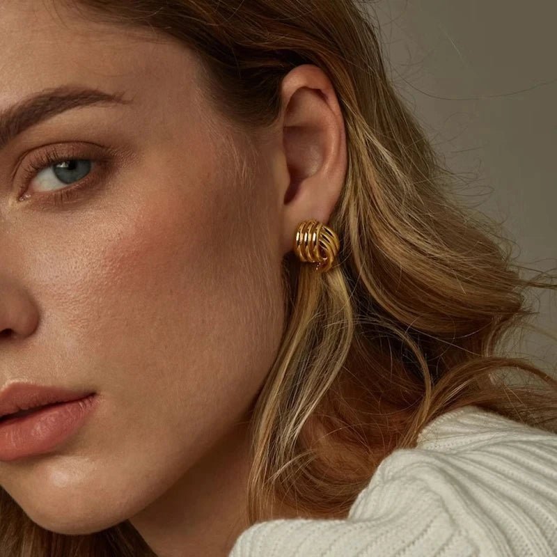ZEYA - Noemi Three-Layer Earrings