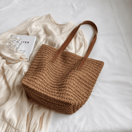 Nora borsa mare in paglia intrecciata