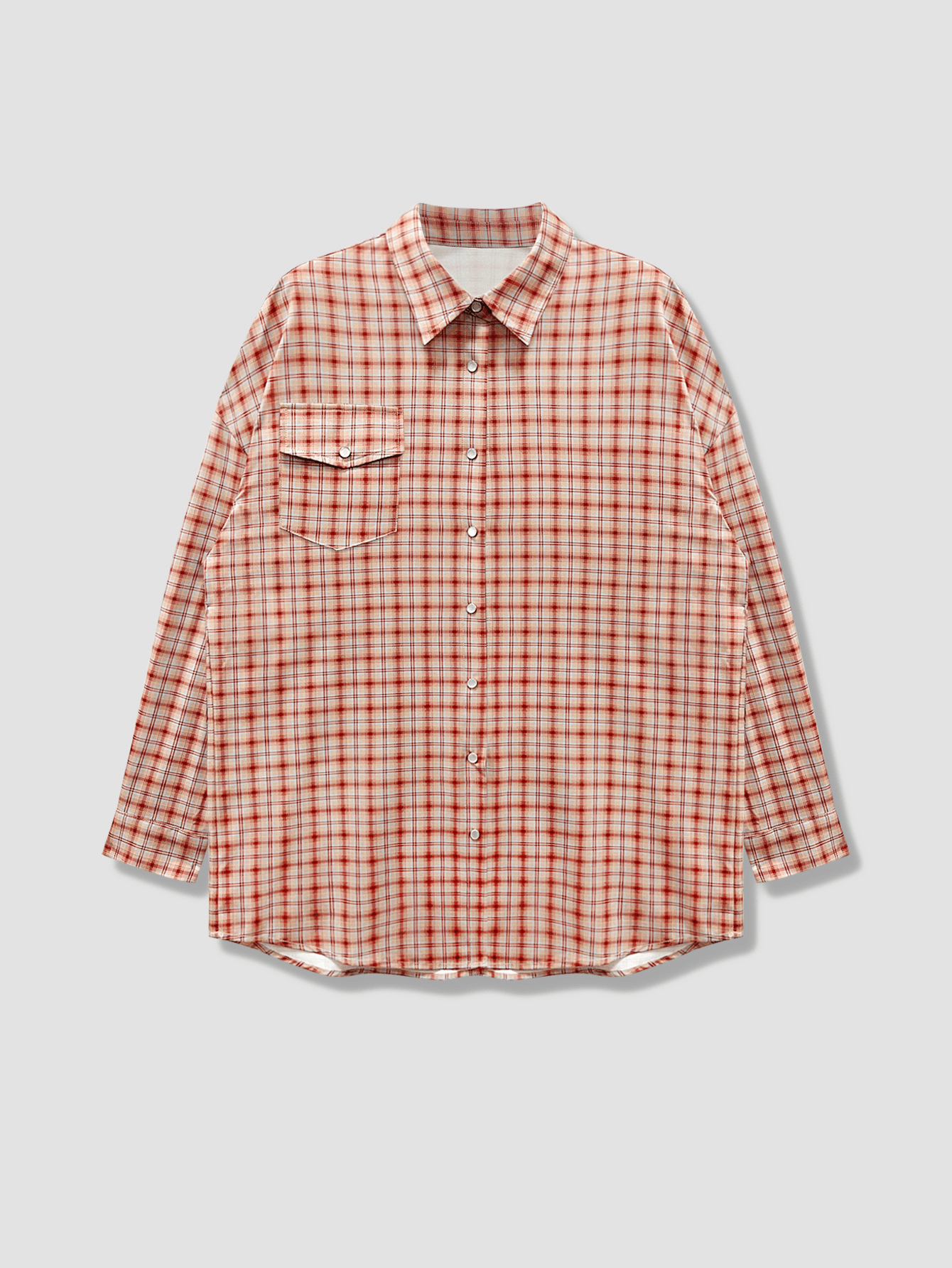 ZEYA - Olivia Oversized Plaid Shirt Blouse