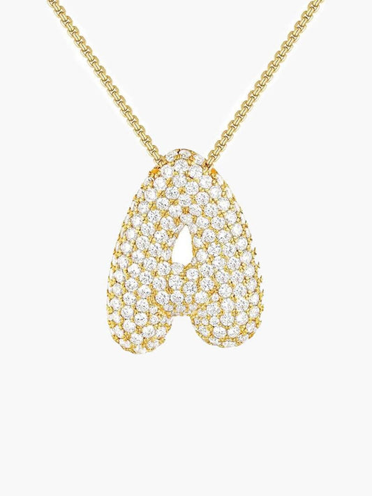 ZEYA - Pavé Letter Necklace
