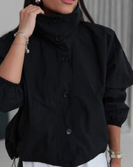 Giacca Bomber a Collo Alto Polly