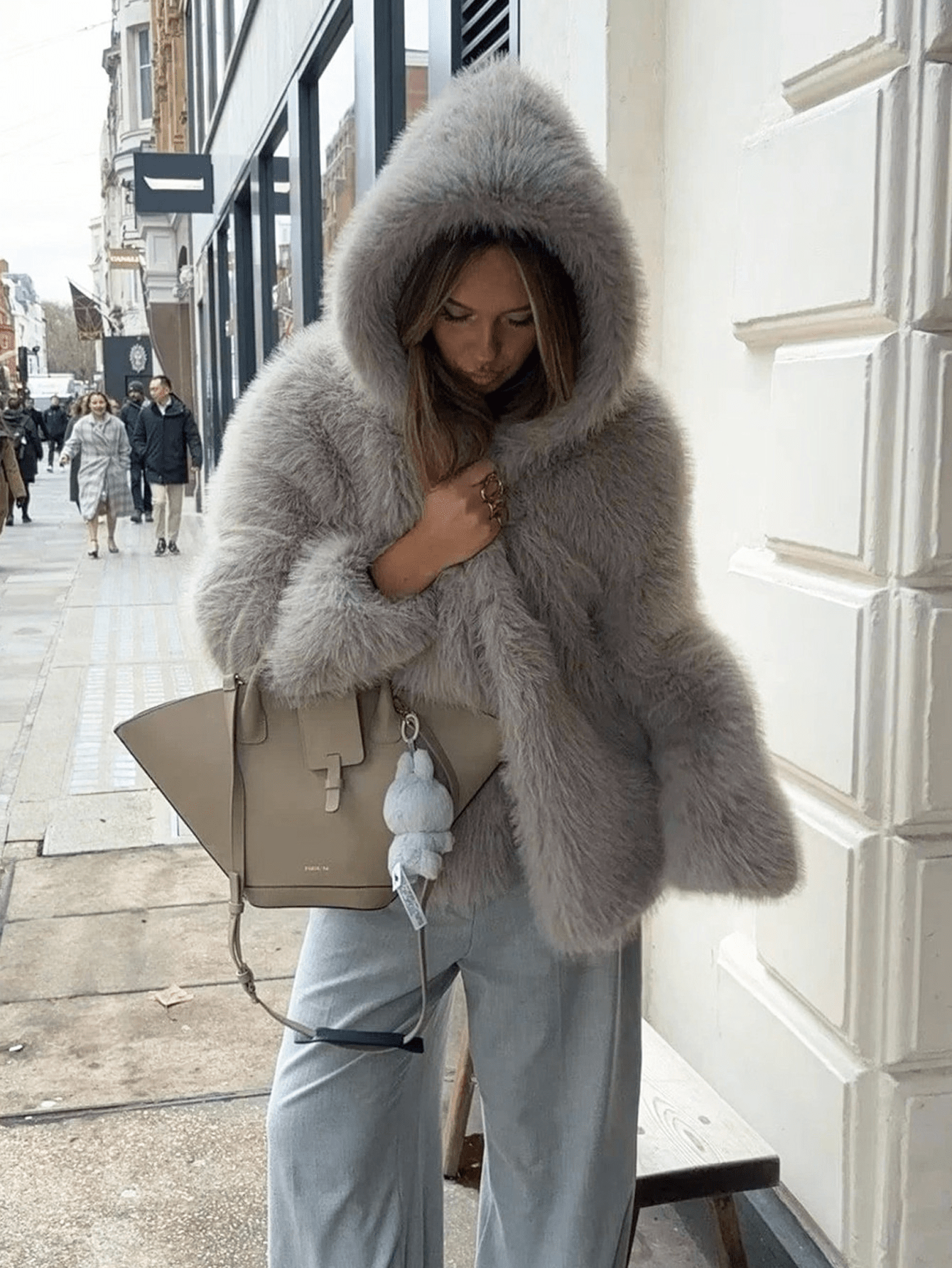 ZEYA - Rebecca Faux Fur Hooded Jacket