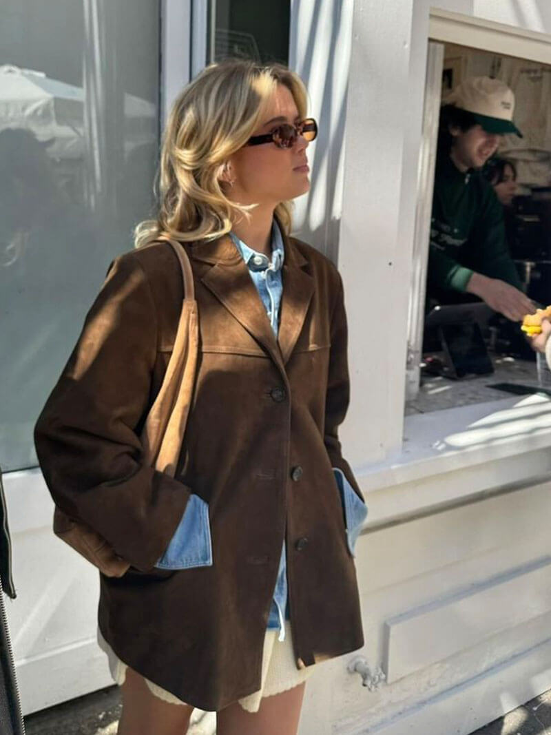 ZEYA - Reva Faux Suede Blazer