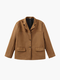 Blazer Reva in finta pelle scamosciata