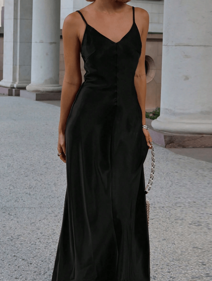 ZEYA - Rikka Satin Backless Maxi Dress