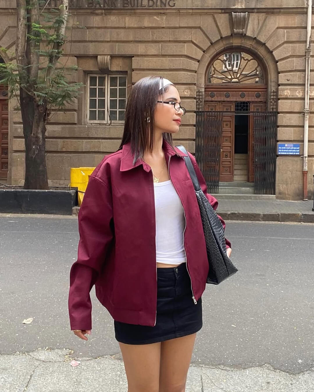 ZEYA - Riley Burgundy Bomber Jacket
