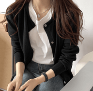 Ruth cardigan in maglia con bottoni