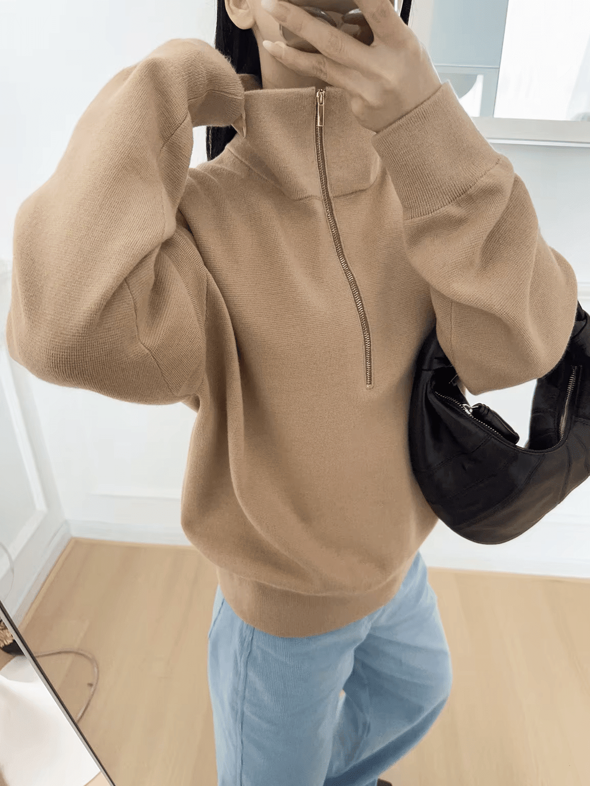 ZEYA - Sabrina Half-Zip Knit Sweater