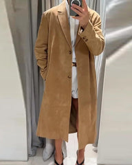Trench coat in suede Sabrina