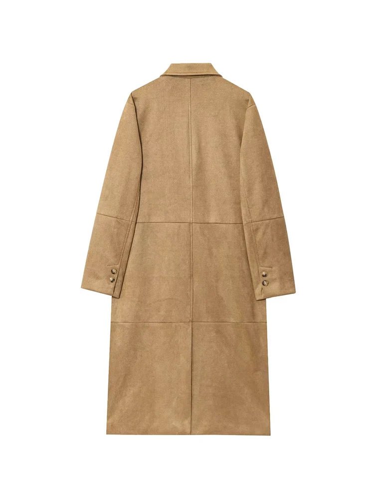 ZEYA - Sabrina Suede Trench Coat