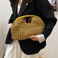 Sabrina tote in rattan intrecciato