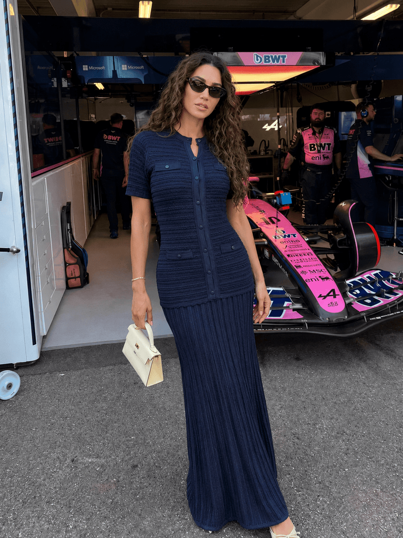 ZEYA - Sadie Ribbed Knit Maxi Dress