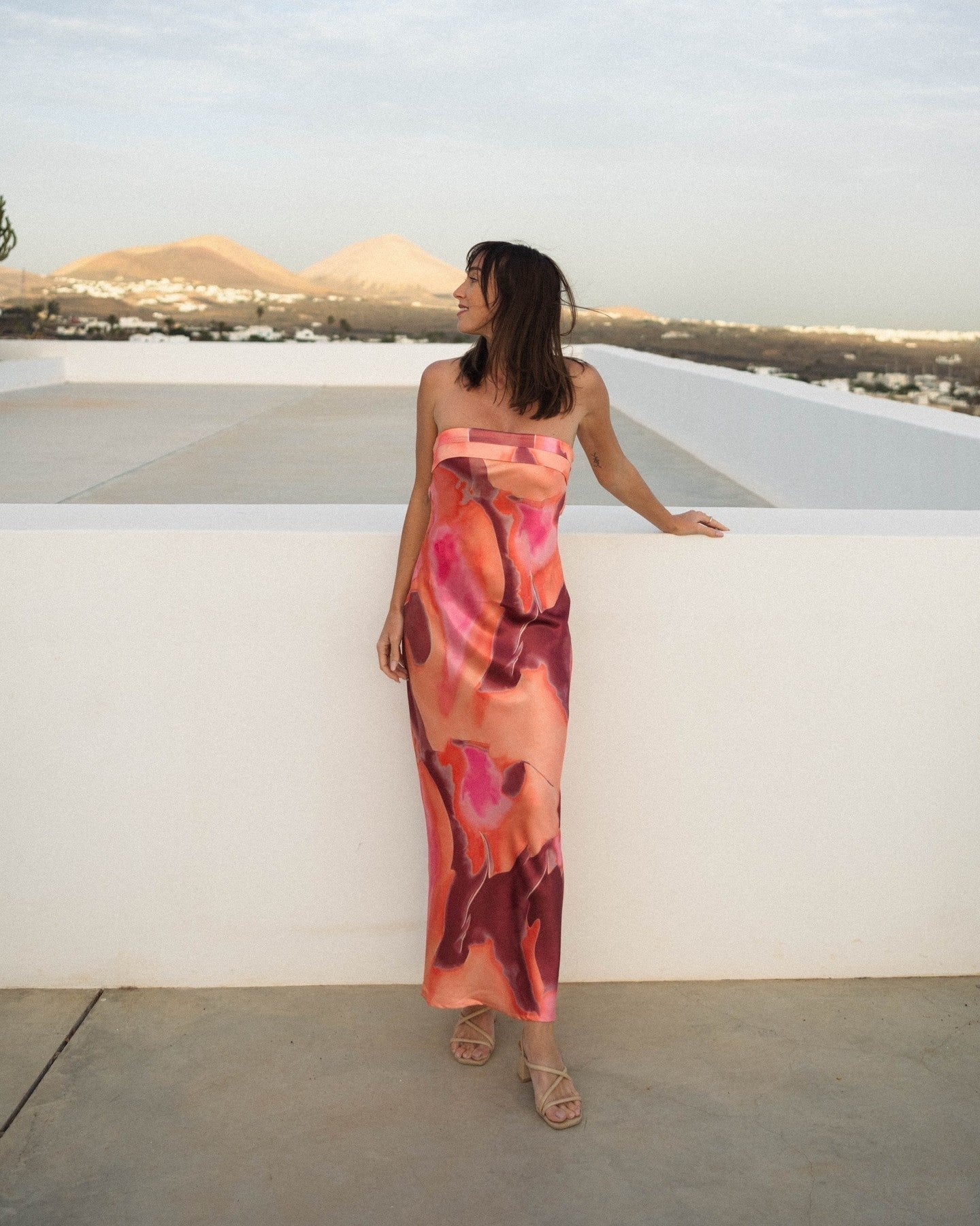 ZEYA - Salma Floral Strapless Maxi Dress