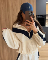 Completo shorts e giacca a vento Sandra Chevron