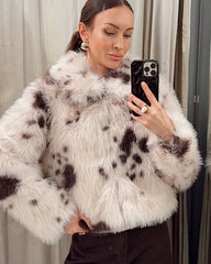 Cappotto in finta ecopelliccia Sandra