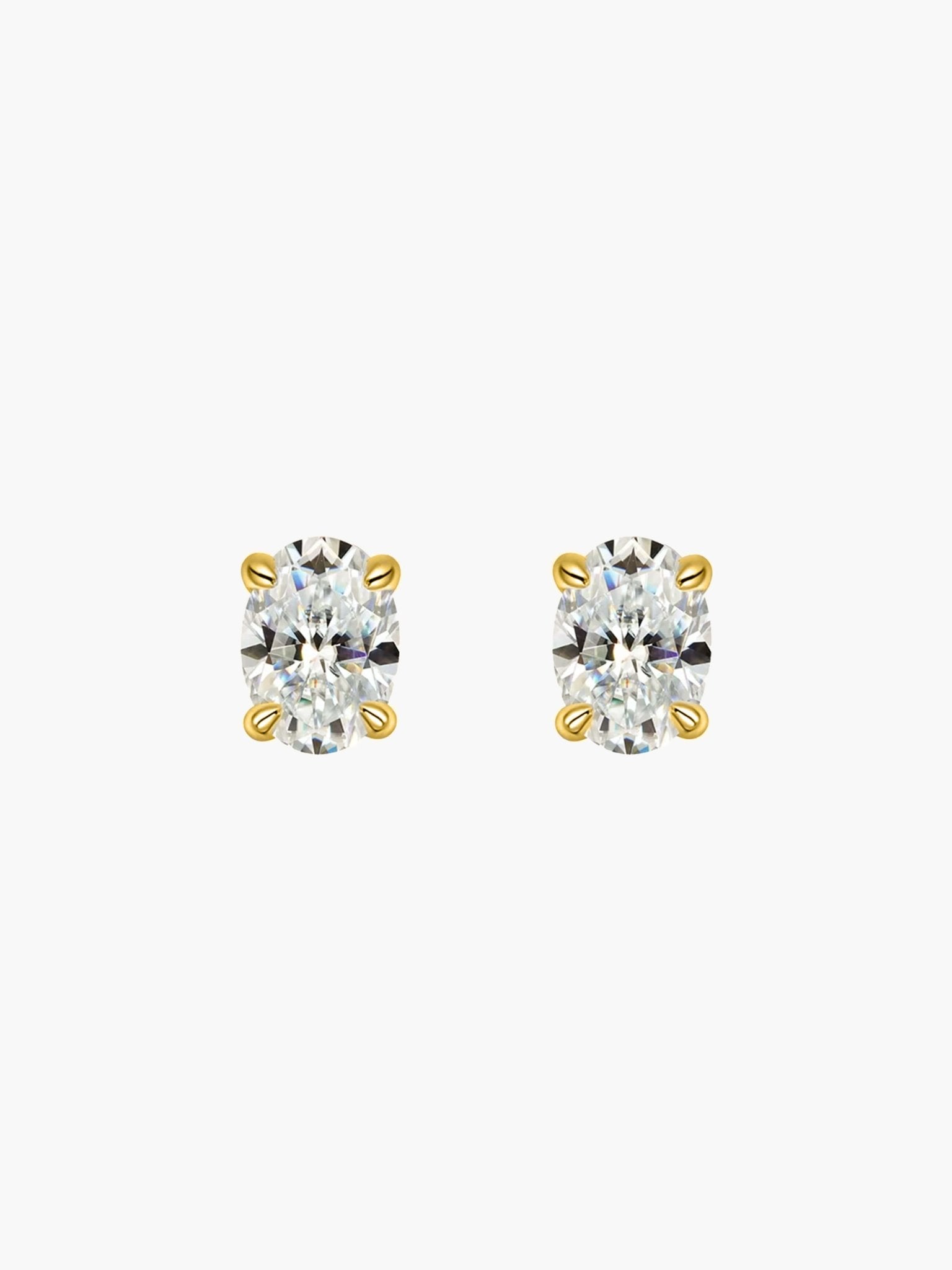 ZEYA - Sandra Oval Cut Zirconia Earrings