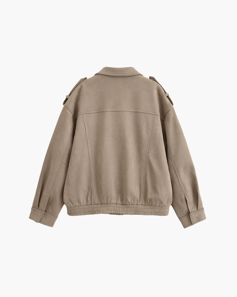 ZEYA - Sandra Suede Moto Jacket
