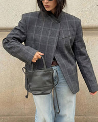 Blazer a quadri Selene