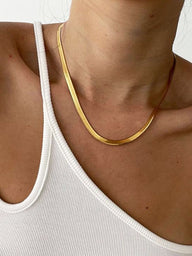 Collana a catena piatta elegante